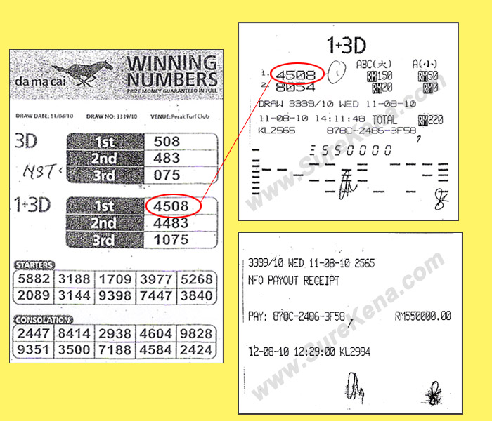 Damacai 4d result_11_August_10