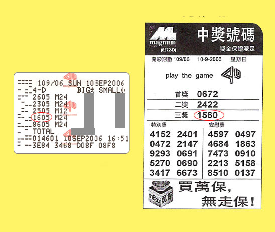 magnum 4d result - 10 sep 2006