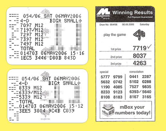 magnum 4d result - 6 may 2006