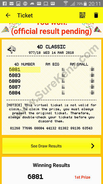Magnum 4D Result - 14 March 2018 scan apps