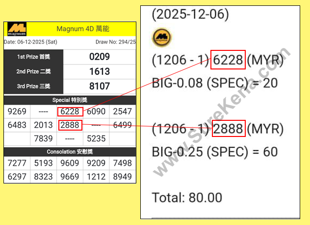 Magnum 4D Result - 29 November 2025
