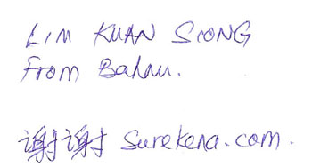 thank you from participant