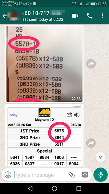 whatsapp magnum singapore pools 4d win Lottery Prize
